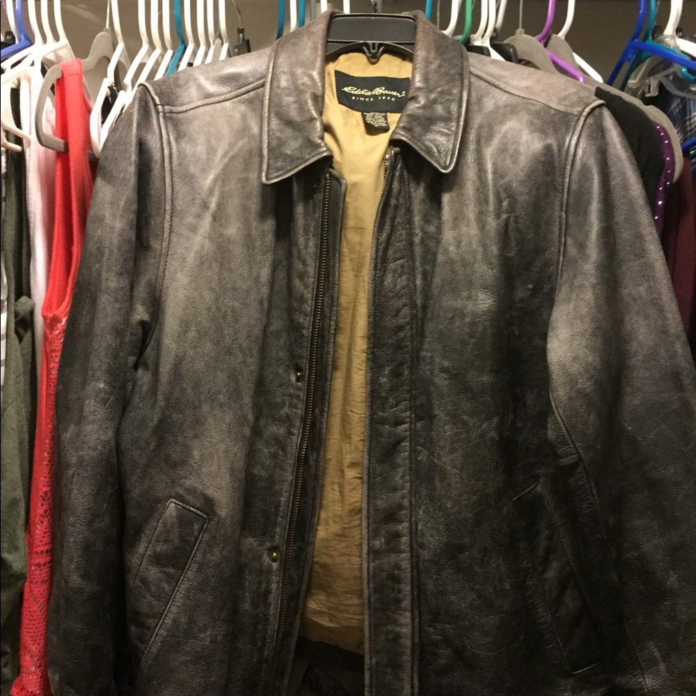 Eddie Bauer leather coat